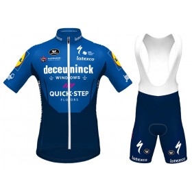 Completo Maglia + Pantaloncino con bretelle 2021 Deceuninck-Quick-Step N003